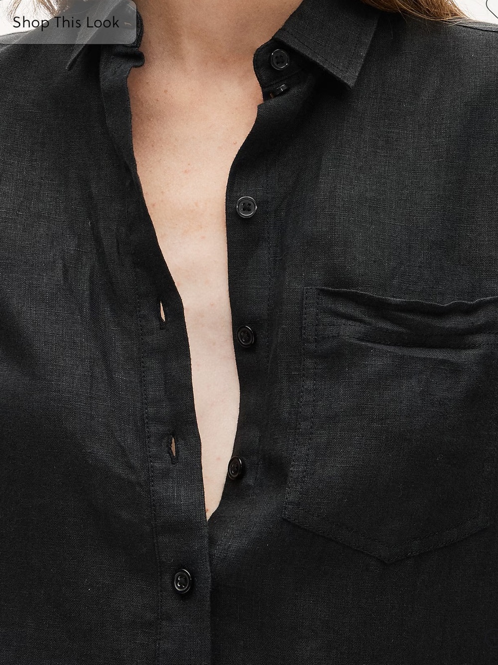 J. Crew Garçon classic black linen shirt in Baird McNutt Irish linen size 10 - Picture 3 of 9
